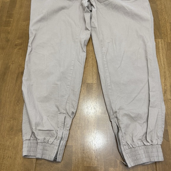 Pact jogger pants women's XL organic woven twill chino utility zippered hem - Picture 4 of 14